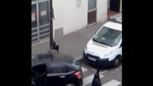 Video shows Charlie Hebdo gunmen in police shootout