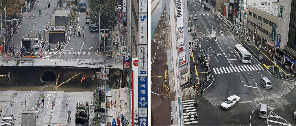 Video/ Në Japoni rregullohet rruga për dy ditë, autoritetet kërkojnë ndjesë