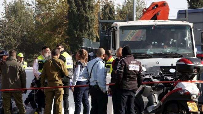 Sulm me kamion në Jerusalem