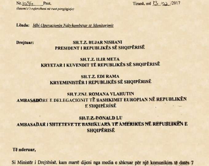Ministri Vasili letër Nishanit, Ramës dhe Metës: Bordi i ONM është i paligjshëm