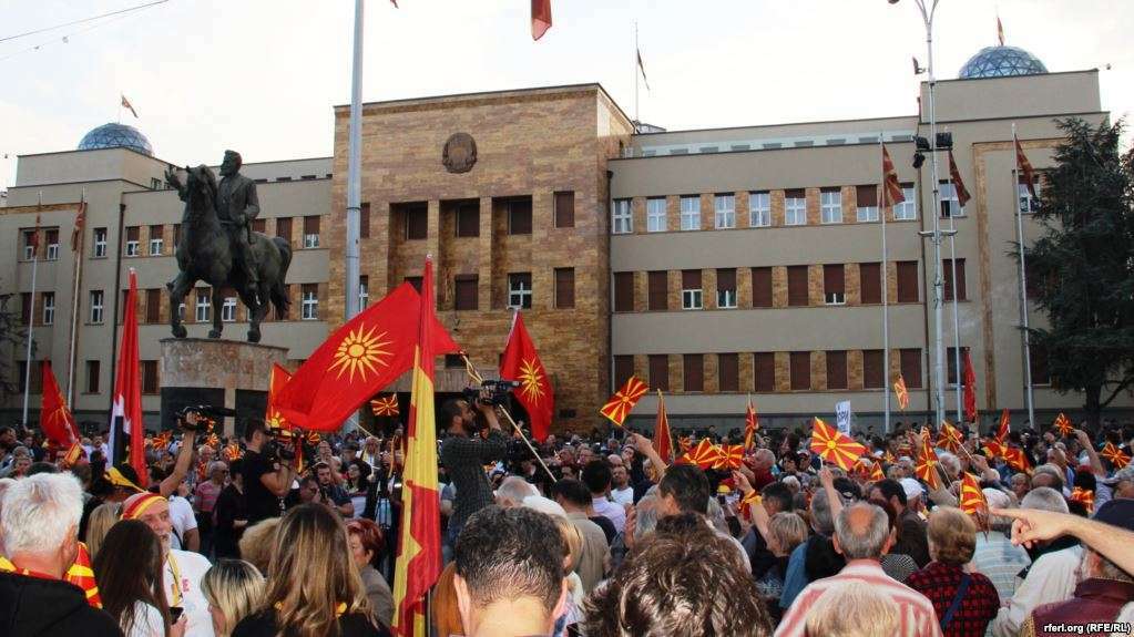 Shkup- Rikthehen protestat kundër koalicionit të ri qeverisës