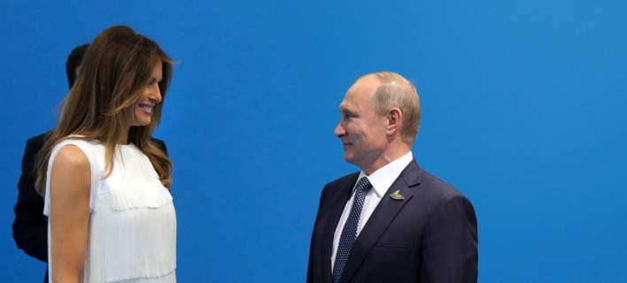 Melania ndërpret takimin Trump-Putin