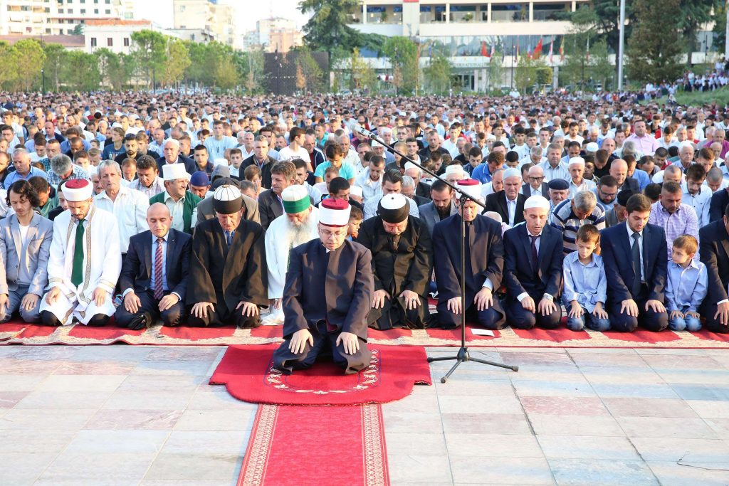 Albanian Muslims celebrate Eid-al-Adha