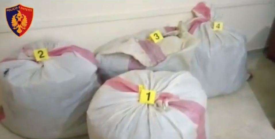 Video/ 325 kg kanabis në magazinë, shoqërohen 5 banorë