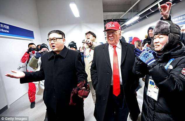 Foto/ &#8220;Trump&#8221; dhe &#8220;Kim Jong Un&#8221; bashkë në Lojërat Olimpike