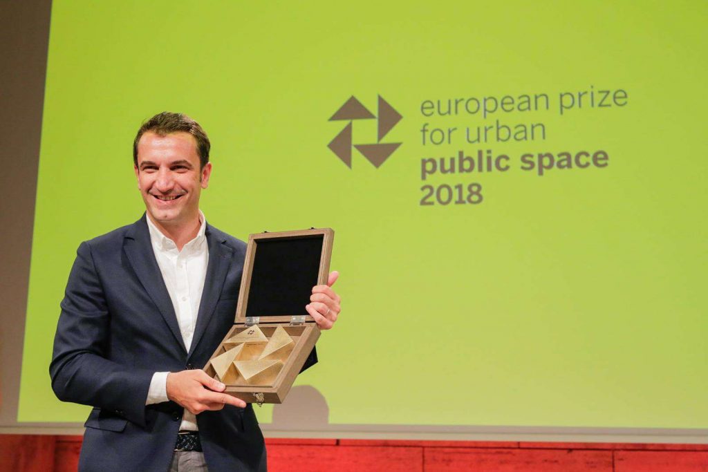 Sheshi “Skënderbej” merr çmimin Evropian për Hapësirën Publike Urbane 2018 në Barcelonë