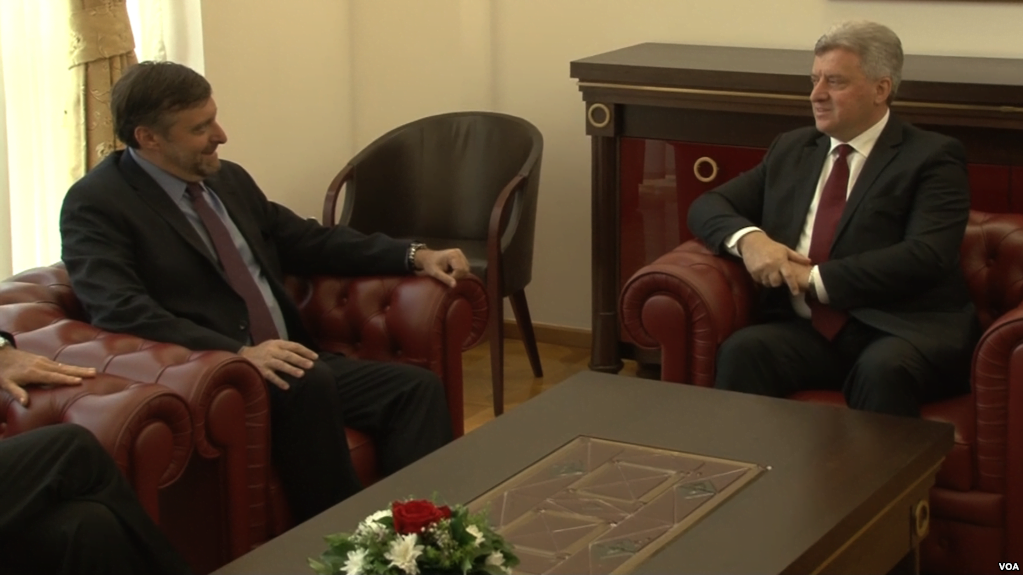 Palmer në Shkup, takohet me zyrtarë të lartë