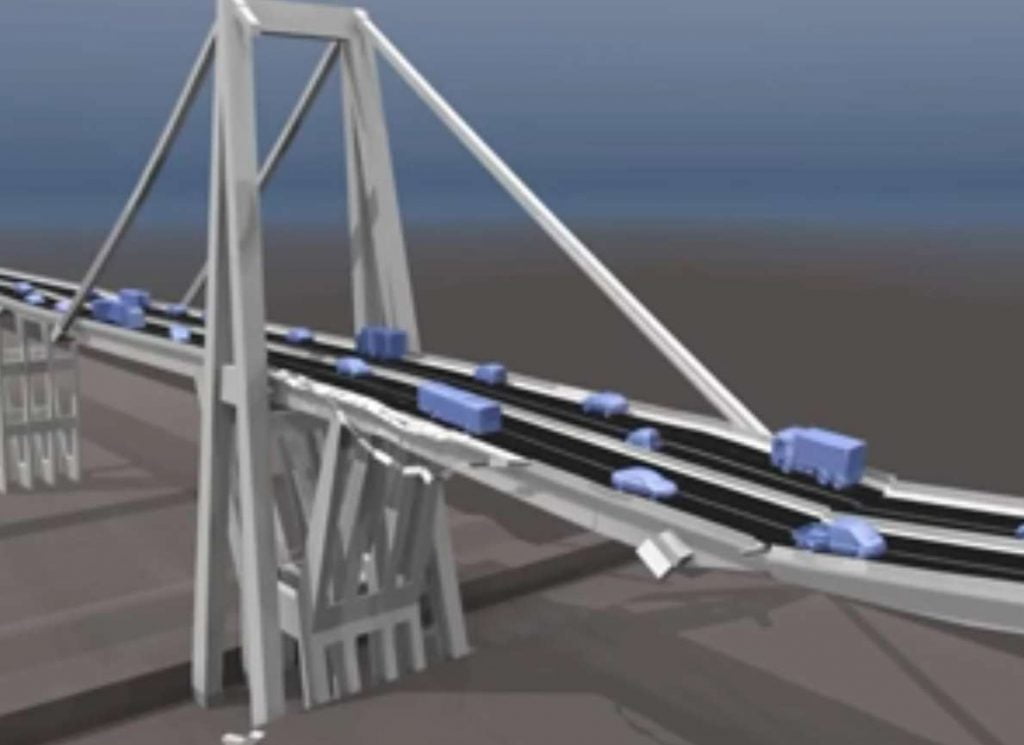 Si u shemb ura “Morandi” në Xhenova, publikohet video 3D