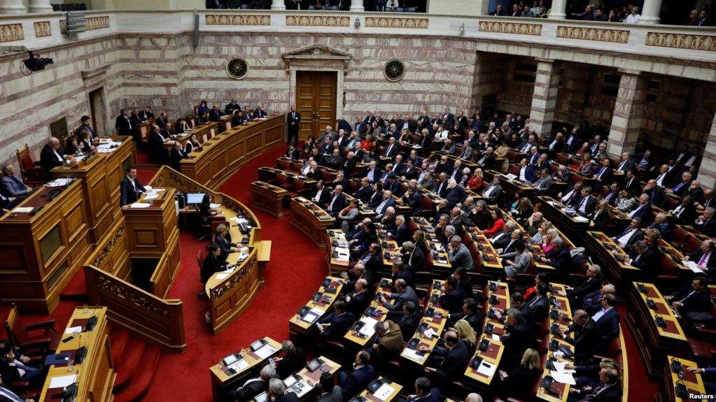 Marrëveshja e Prespës në parlamentin grek