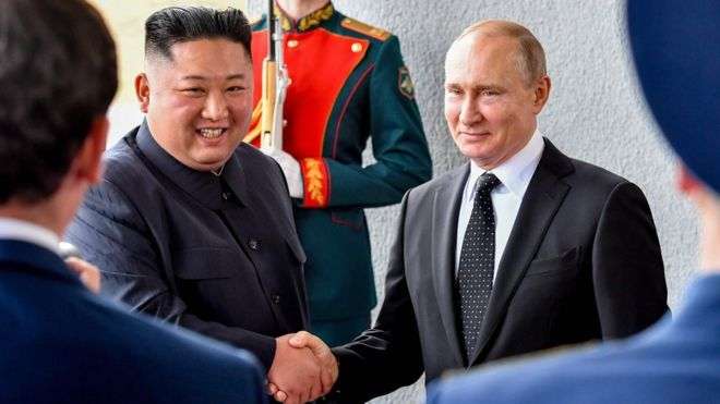 Kim Jong un takon Vladimir Putin
