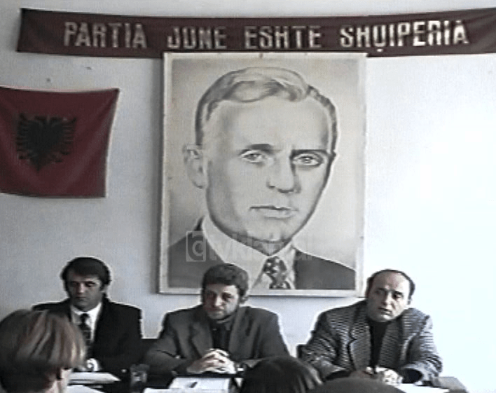 Partia Balli Kombëtar konferencë për referendumin e Kushtetutës (10 Nëntor 1998)