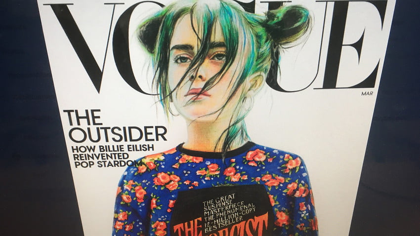 Billie Eilish në kopertinën e Vogue