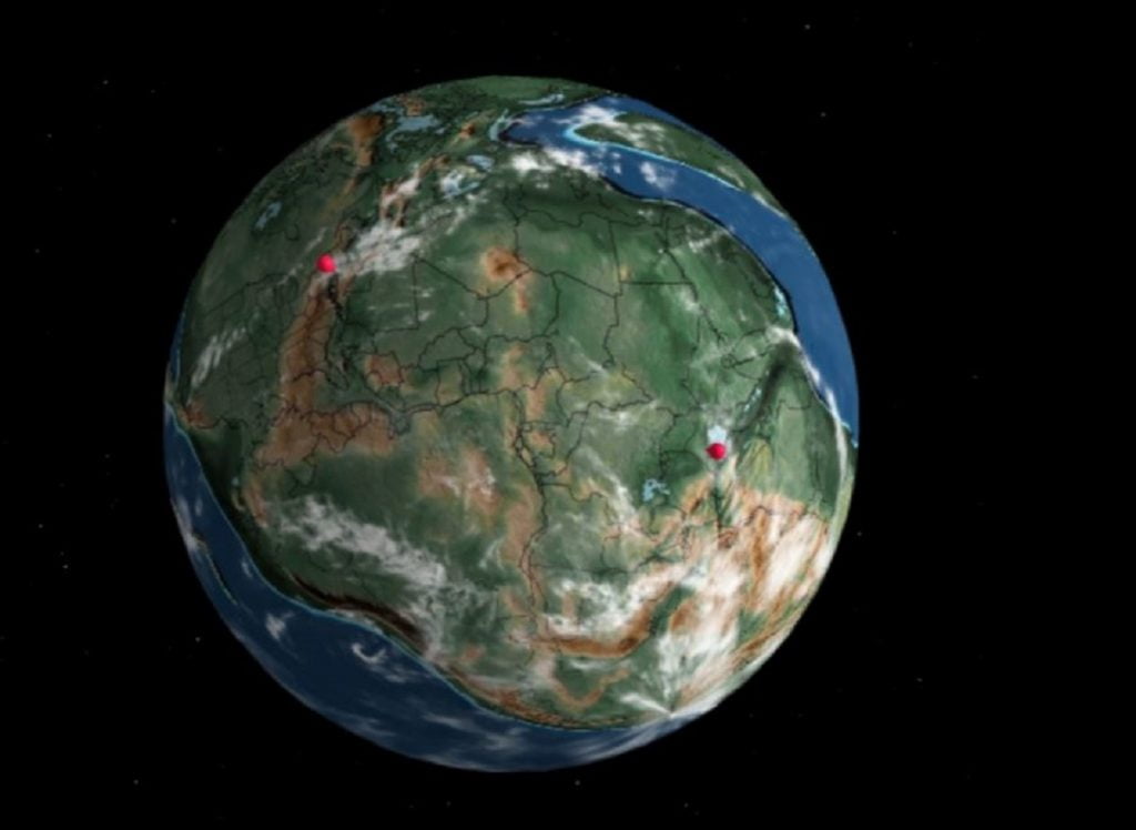 Gjeni qytetin tuaj 750 milion vjet më parë në “Globin e Tokës së Lashtë”