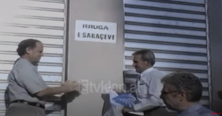 Besnik Mustafaji merr pjesë në përurimin e rrugës së Saraçve &#8211; (23 Shtator 2000)