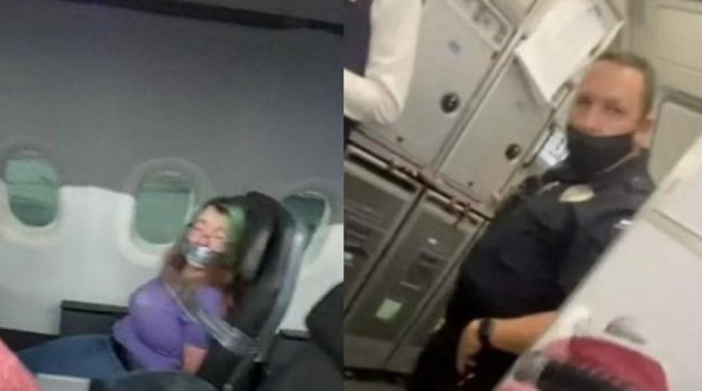 Bëhet virale video e një gruaje që do të hapë dyert e avionit në fluturim, lidhet nga ekuipazhi