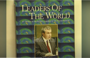 Antologjia “Udhëheqësit e Botës” botohet me foton e Ilir Metës në kopertinë &#8211; (23 Janar 2003)