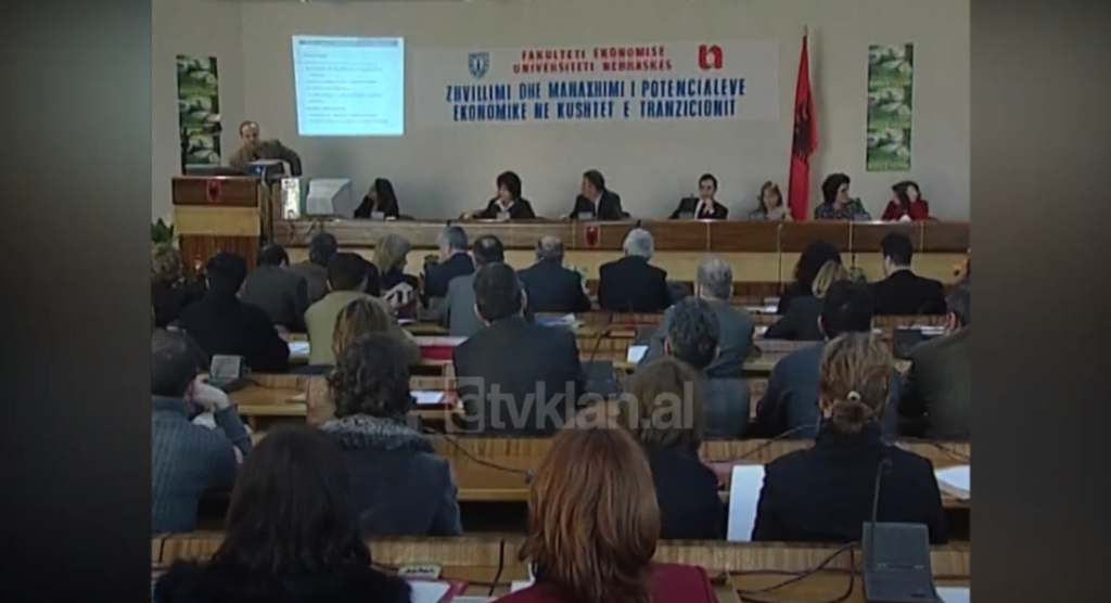 Universiteti i Tiranës dhe Universiteti i Nebraskës organizojnë konferencë në Fakultetin Ekonomik (7 Shkurt 2003)