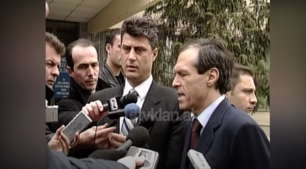 Michael Stainer në deklaratë për arrestimin e Fatmir Limaj (21 Shkurt 2003)