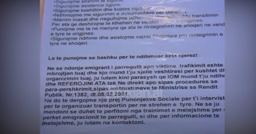 Hapet qendra e rehabilitimit për vajzat e trafikuara (23 Maj 2003)