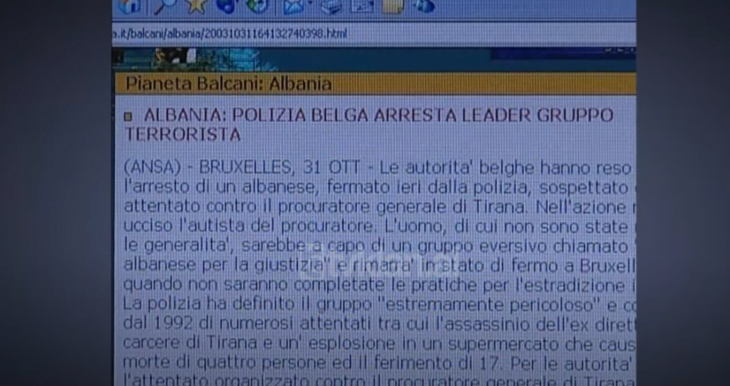 Atentati kundër prokurorit Sollaku mund të ketë lidhje me disa vrasje të tjera (2 Nëntor 2003)