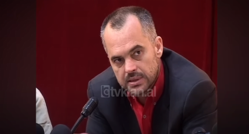 Edi Rama në takim me invalidët (18 Shtator 2003)