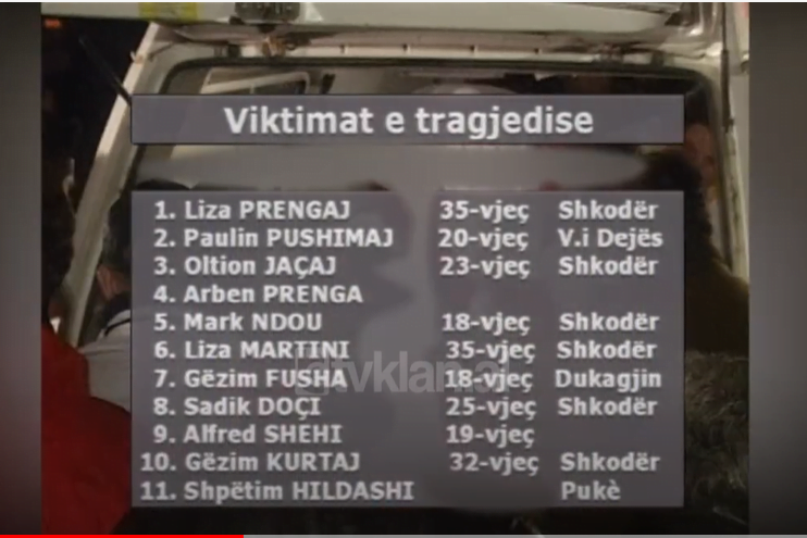 Tragjedia e Vlorës, transportohen trupat e viktimave në qytetet e tyre &#8211; (10 Janar 2004)