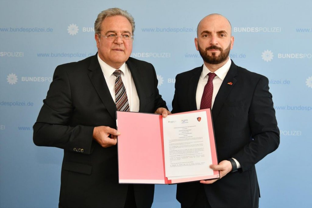 Marrëveshje për bashkëpunim dhe operacione të përbashkëta mes Policisë Federale Gjermane dhe asaj shqiptare