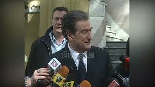 Berisha shpreh ngushëllimet për humbjen e presidentit Trajkovski (29 Shkurt 2004)