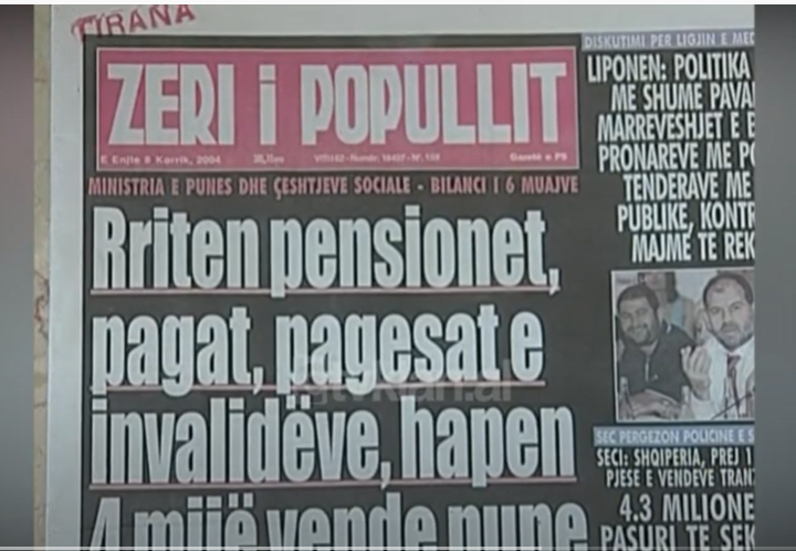 Gazeta “Zëri i Popullit” akuzon presidentin Moisiu &#8211; (8 Korrik 2004)