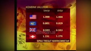 Të dhënat nga këmbimi valutor (9 Gusht 2004)