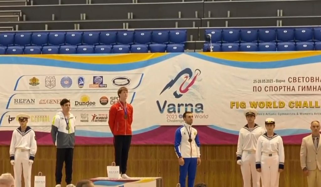 Gjimnasti i Shqipërisë, Matvei Petrov fiton të artën në Kupën e Botës