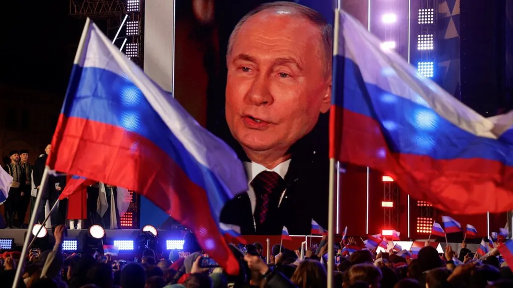 Pas fitores Putin feston aneksimet e territoreve të Ukrainës
