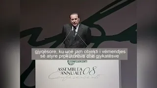 Kryeministri Silvio Berluskoni fjalim të ashpër kundër gjykatave italiane-(25 Qershor 2008)