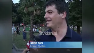 Presidenti Bamir Topi tregon se për kë bën tifo në kampionatin evropian-(25 Qershor 2008)