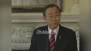 Takimi Ban Ki-Moon-Gordon Brown për misionin e UNMIK në Kosovë-(13 Qershor 2008)