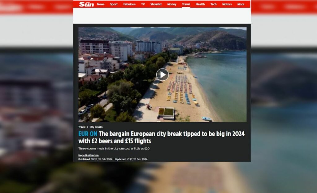 “The Sun”: Shqipëria, peizazhe të mahnitshme dhe histori të pasur