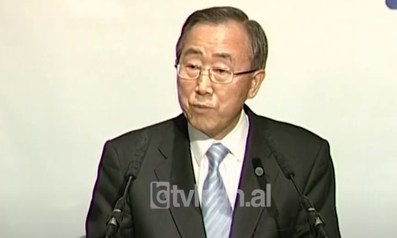 Ban Ki Moon zbulon në Londër memorialin për gazetarët e vrarë &#8211; (17 Qershor 2008)