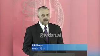 Kryesocialisti Edi Rama akuza Berishës: Vendi po keqqeveriset-(1 Gusht 2008)