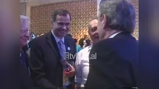 Ministri i Sporteve, Ylli Pango, takohet me ekipin olimpik shqiptar-(9 Gusht 2008)