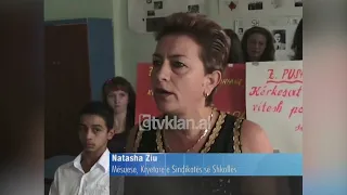 Probleme në nisjen e vitit të ri shkollor në shkollat e Lushnjës dhe Durrësit-(15 Shtator 2008)