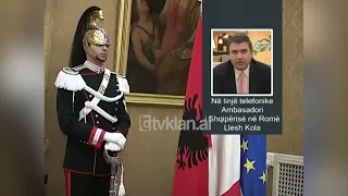 Ambasadori Llesh Kola në lidhje telefonike për Klan për ngjarjen në Itali-(26 Gusht 2008)