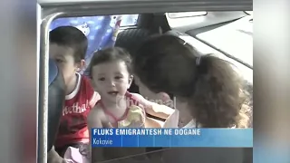 Fluks emigrantësh në doganën në Kakavijë, shkak shtimi i kontrolleve-(9 Gusht 2008)