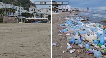 Pastrohen mbeturinat në plazhet e Durrësit e Kavajës