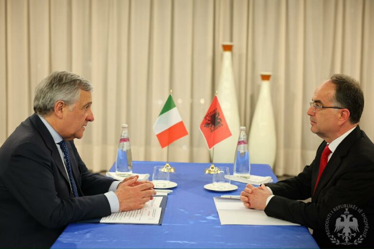 Begaj takohet me Tajanin: Italia, partneri i pazëvëndësueshëm strategjik për vendin