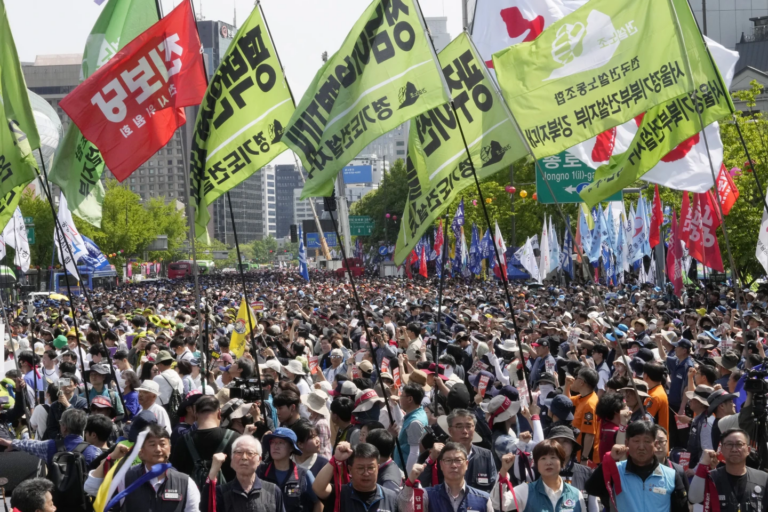 Dita e 1 Majit, protesta në Korenë e Jugut