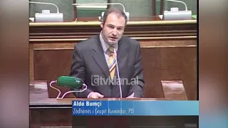 Aldo Bumçi në kuvend për pavarësinë e institucioneve të drejtësisë-(30 Tetor 2008)