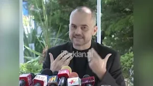 Kryesocialisti Edi Rama kërkon ndjesë për dhunën në protestën opozitare-(20 Shtator 2008)