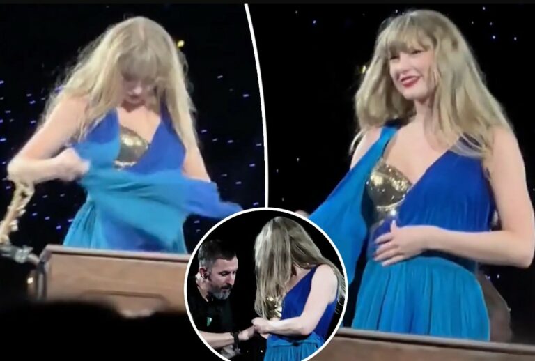 Taylor Swift, momente të vështira gjatë koncertit/ Iu hap fustani kur po ulej në piano