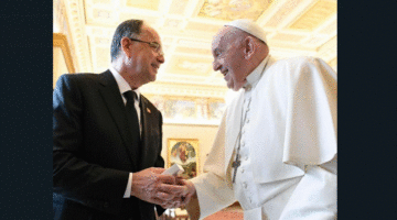 Presidenti Begaj pritet në Selinë e Shenjtë nga Papa Françesku