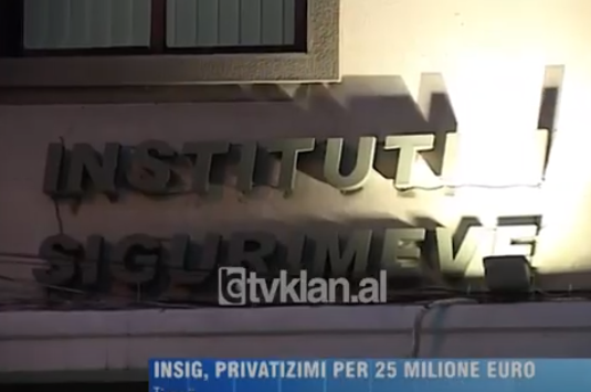 Privatizohet “INSIG-u”, Ministria e Financave bën publike kompaninë fituese-(9 Dhjetor 2008)